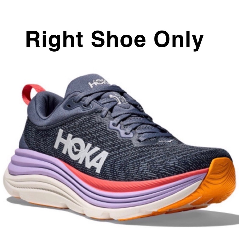 Hoka Gaviota 5 Wide Blue Pink Running Shoe Right Shoe Only Womens 8.5D